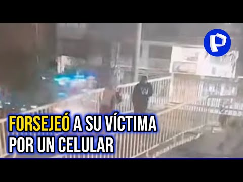 SMP: Detienen a delincuente que robó celular a joven en puente Cayetano Heredia