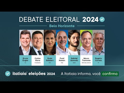 ELEIÇÕES MUNICIPAIS: ACOMPANHE O DEBATE DOS CANDIDATOS DE BELO HORIZONTE