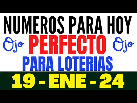 SUPER PALÉ Y TRIPLETA HOY VIERNES 19 DE ENERO 2024| NÚMEROS QUE MÁS SALEN EN LAS LOTERÍAS VIERNES