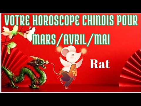 RAT ~ HOROSCOPE CHINOIS POUR LES 3 PROCHAINS MOIS. MARS/AVRIL/MAI ~ #nouvelanchinois #astrology
