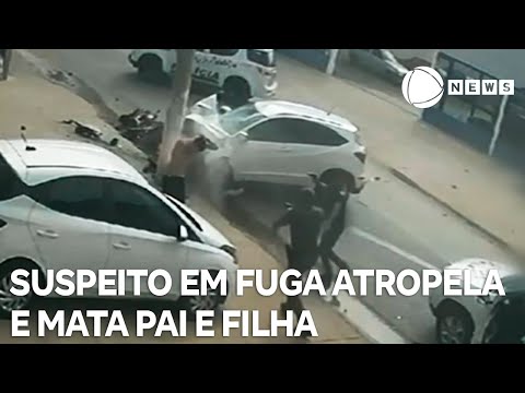 Suspeito em fuga atropela e mata pai e filha em SP