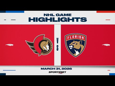 NHL Highlights | Senators vs. Panthers - March 31, 2026