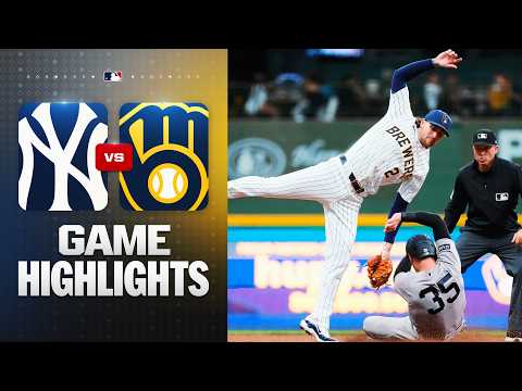 뉴욕 양키스 vs 밀워키 브루어스 경기 하이라이트 (5/9/26) | MLB 하이라이트