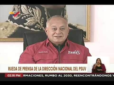 Diosdado Cabello en Rueda de prensa del Partido Socialista Unido de Venezuela (PSUV), 29 abril 2024