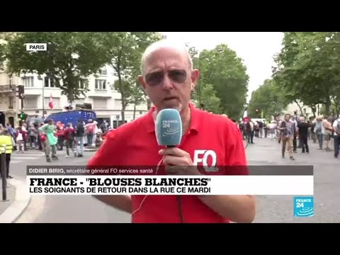 France : les soignants de retour dans la rue pour maintenir la pression sur l'exécutif