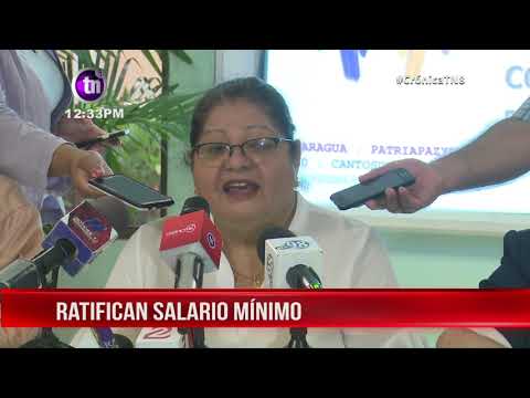 Ratifican en Nicaragua el salario mínimo de 2020