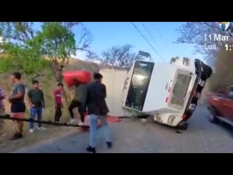 Camión se vuelca en la carretera Estelí – La Concordia