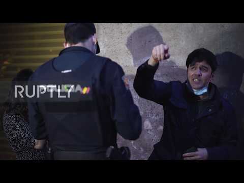 Spain: Fifth day of anti-lockdown protest hits Madrid's Salamanca district