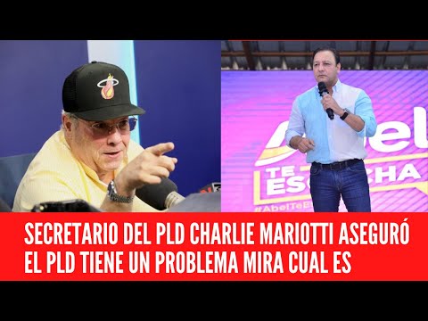 SECRETARIO DEL PLD CHARLIE MARIOTTI ASEGURÓ EL PLD TIENE UN PROBLEMA MIRA CUAL ES