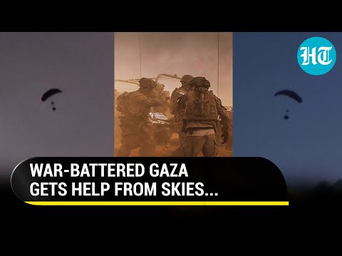 Palestinians In Gaza Get Help From Skies As Israel Blocks Land Routes | Watch What Happened