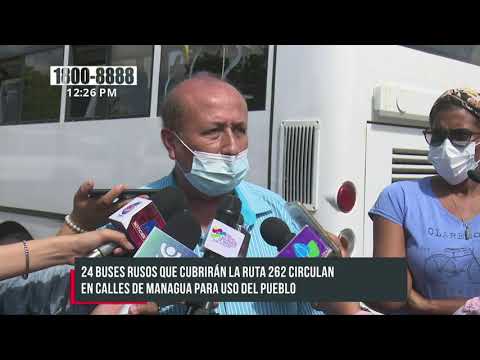 Más buses rusos nuevos circulan en Managua con la flota de Las Jagüitas - Nicaragua