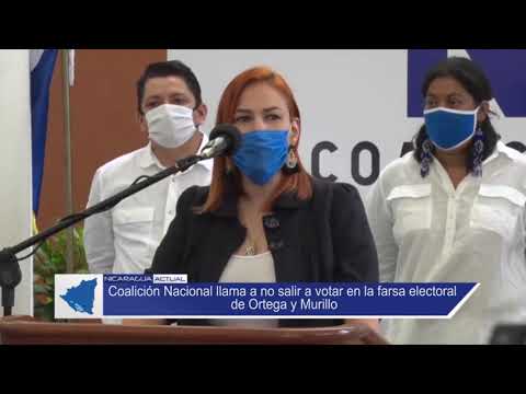 Coalición Nacional llama a no salir a votar en la farsa electoral de Ortega y Murillo