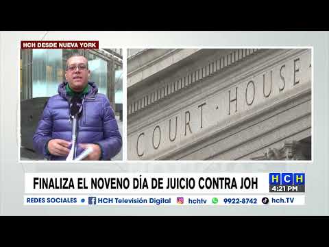 ¡Concluye el noveno día de juicio contra JOH! Alex Cáceres nos da un breve resumen