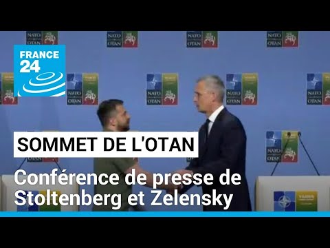 Conférence de presse conjointe de Jens Stoltenberg et Volodymyr Zelensky • FRANCE 24