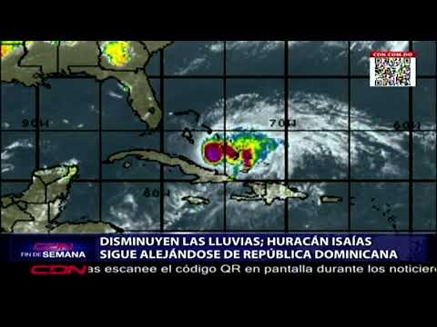 Disminuyen las lluvias; huracán Isaías sigue alejándose de República Dominicana