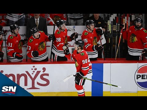 Blackhawks Bedard Ends 7-Game Pointless Streak After Gritty Forecheck