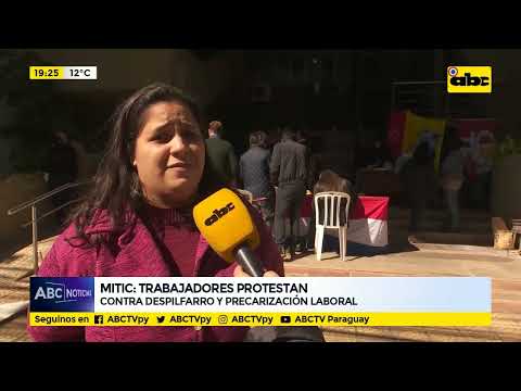 MITIC: trabajadores protestan contra despilfarro y precarización laboral