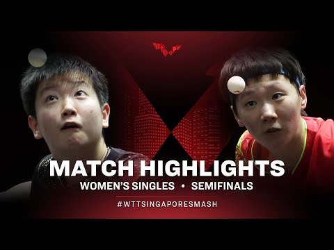 Table Tennis 🥍 Sun Yingsha vs Wang Manyu | WS | Singapore Smash 2022 (SF)
