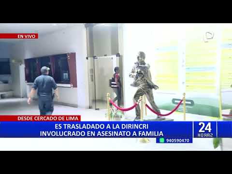 Crimen en San Miguel: involucrado en asesinato de toda una familia es trasladado a la Dirincri