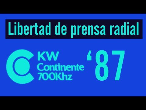 KW CONTINENTE 1987 / LIBERTAD DE PRENSA RADIAL (Panamá Radio Histórica)