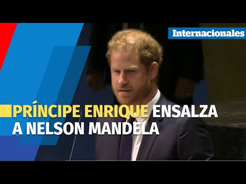 El príncipe Enrique ensalza la labor del sudafricano Nelson Mandela en la ONU