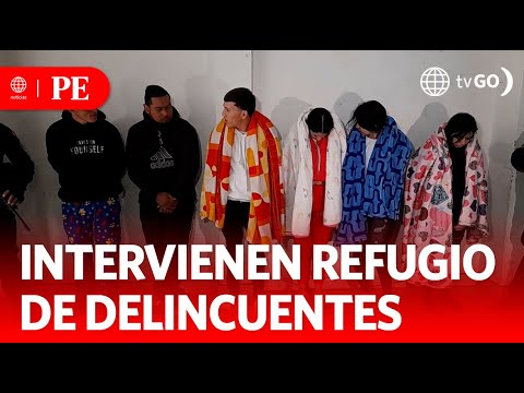 Intervienen refugio de delincuentes que se dedicaban a la extorsión | Primera Edición| Noticias Perú