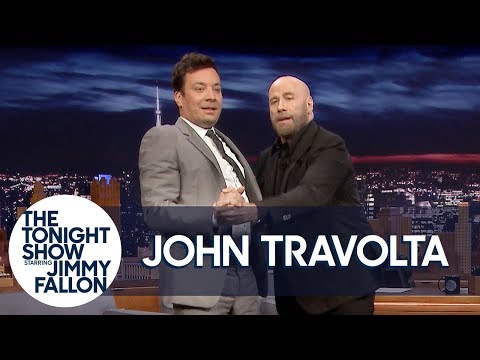 John Travolta Teaches Jimmy to Tango Like Pitbull's "3 to Tango" Music Video
