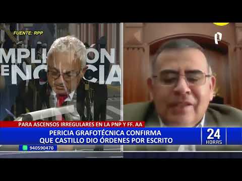 Pedro Castillo: prueba grafotécnica revela que expresidente ordenó ascensos irregulares