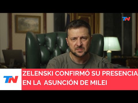El presidente de Ucrania Volodimir Zelensky confirmó que vendrá al país para la asunción de Milei