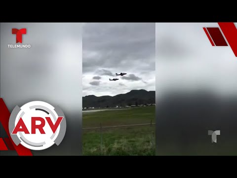 Se estrella jet acrobático mientras daba show en cuarentena | Al Rojo Vivo | Telemundo