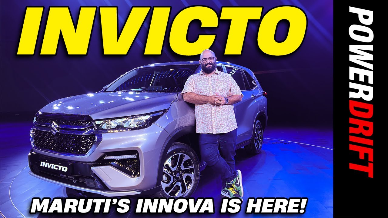Maruti Suzuki Invicto is a ‘cheat code’ Innova Hycross? | First Look | PowerDrift