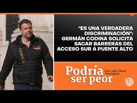 Es una verdadera discriminación: Germán Codina pide sacar barreras del acceso sur a Puente Alto