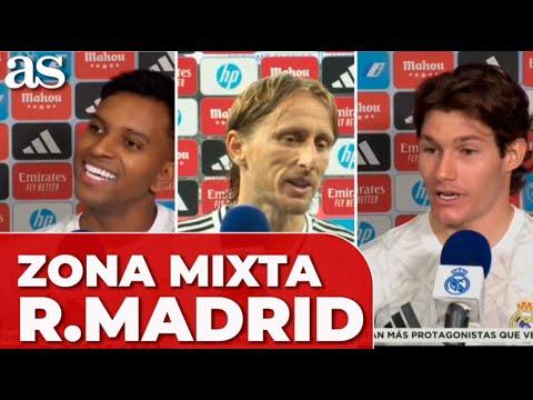 MODRIC, RODRYGO y FRAN GARCÍA en ZONA MIXTA tras REAL MADRID 4- ESPANYOL 1