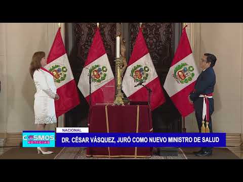 César Vásquez juramenta como nuevo ministro de salud