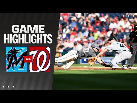 Marlins vs. Nationals Game Highlights (9/14/24) | MLB Highlights