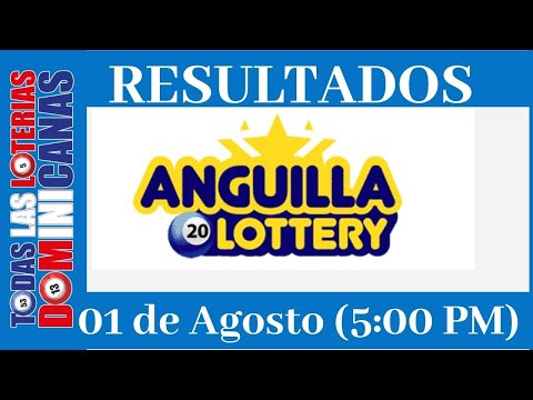 Lotería Anguilla Lottery 05 PM Domingo 01 de Agosto 2021 #todaslasloteriasdominicanas