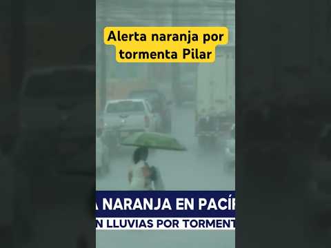 CNE declara alerta naranja en región del pacífico por tormenta tropical Pilar