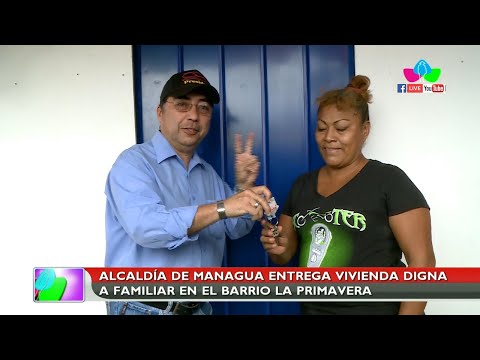 Alcaldía de Managua entrega vivienda digna y segura a familia del barrio La Primavera