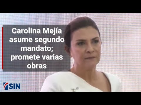 Carolina Mejía asume segundo mandato; promete varias obras