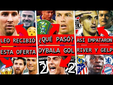 MESSI recibió esta LLAMADA ¿Se IRÁ+ CRISTIANO sufre con JUVENTUS+ RIVER empató GIMNASIA+ Resultados