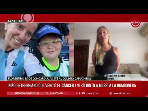 Florentino y su emotiva historia: el nene que venció el cáncer y conoció a Messi