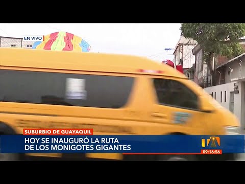 Hoy 22 de diciembre se inauguró la ruta de los monigotes gigantes en Guayaquil
