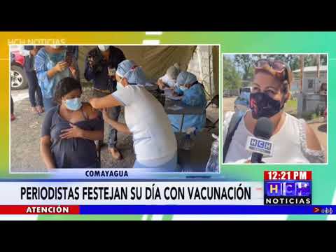 Continúa vacunación para el gremio de periodismo en diversos sectores de Honduras