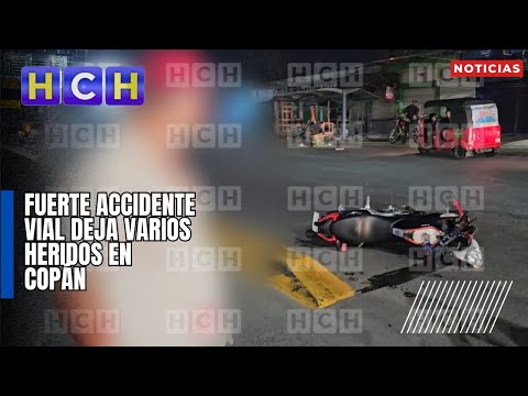 Fuerte accidente vial deja varios heridos en Copán