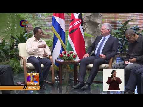 Presidente de Cuba recibe al Secretario de Asuntos Exteriores de Kenya
