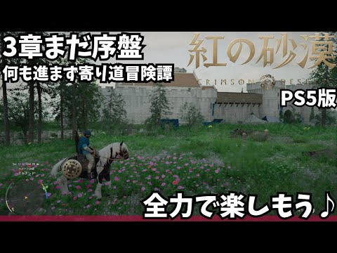 【紅の砂漠/PS5版】第3章珍道中まだ序盤！今日ものんびり盗賊（空き巣）しながらお宝探しを楽しむ最遅攻略 #6【CRIMSON DESERT/ゲーム実況】