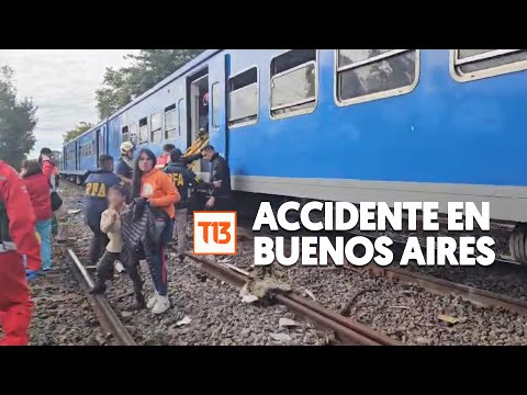 Se descarriló un tren en Buenos Aires y hay al menos 90 personas heridas
