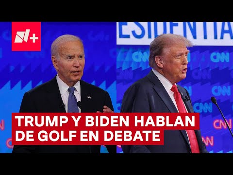 Trump y Biden hablan de golf en pleno debate - N+