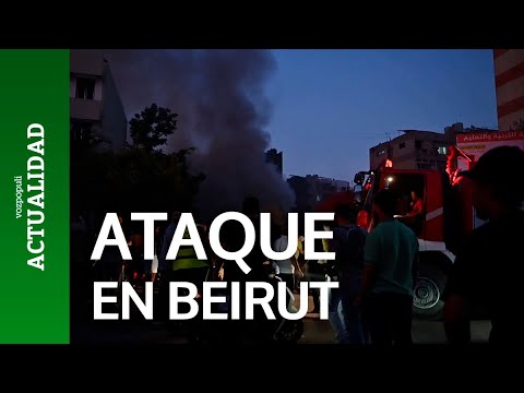 Gran destrucción y varios edificios derrumbados tras el ataque israelí cerca de Beirut