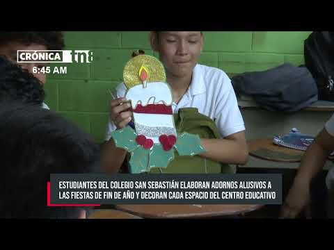 Centros educativos de Managua se llenan de espíritu navideño